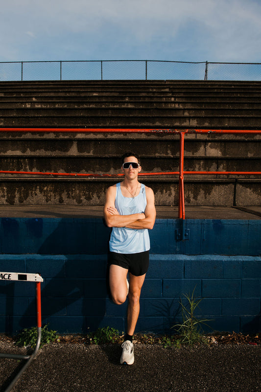 The Altitude Blue PR Singlet—for Men and Women