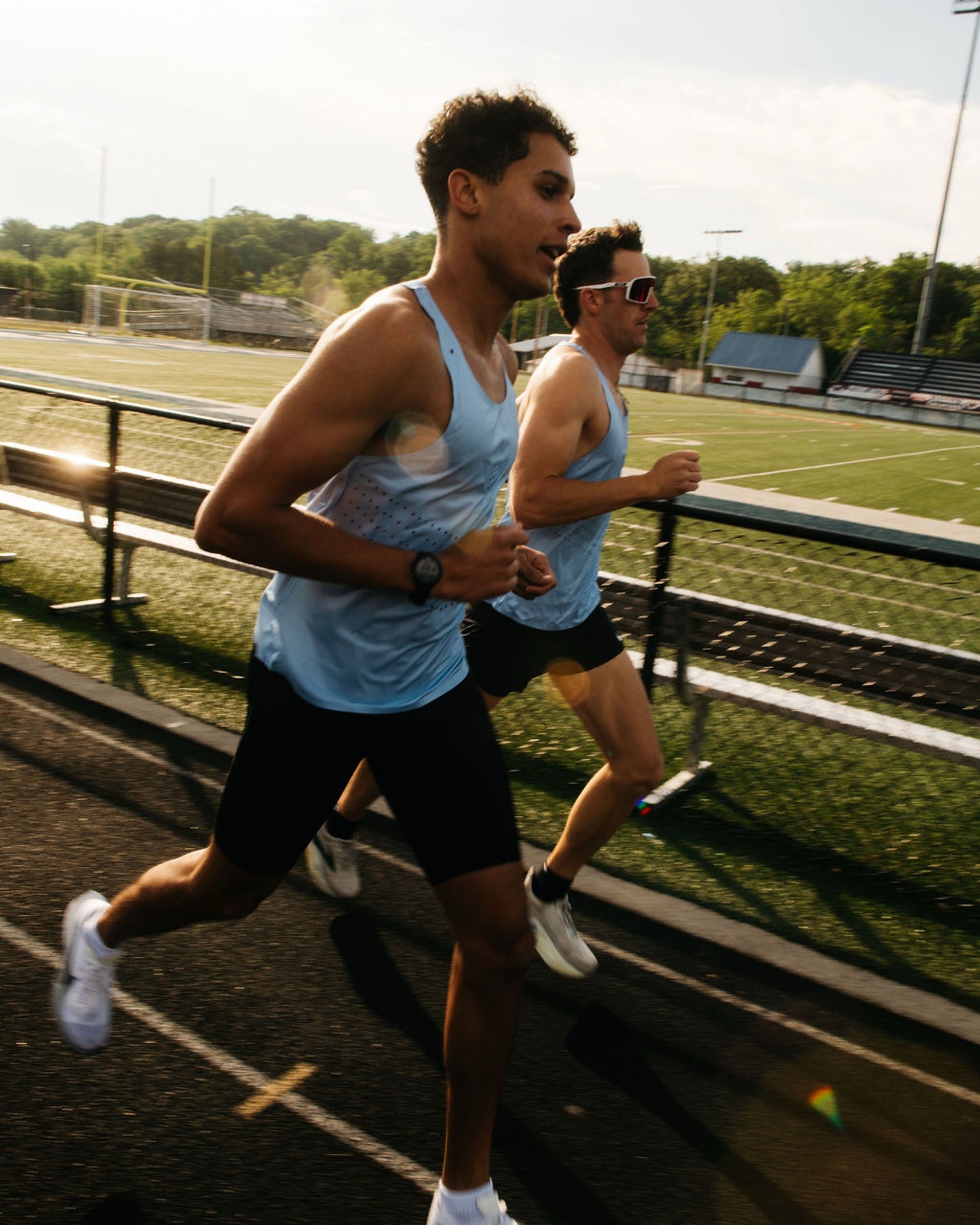 The Altitude Blue PR Singlet—for Men and Women