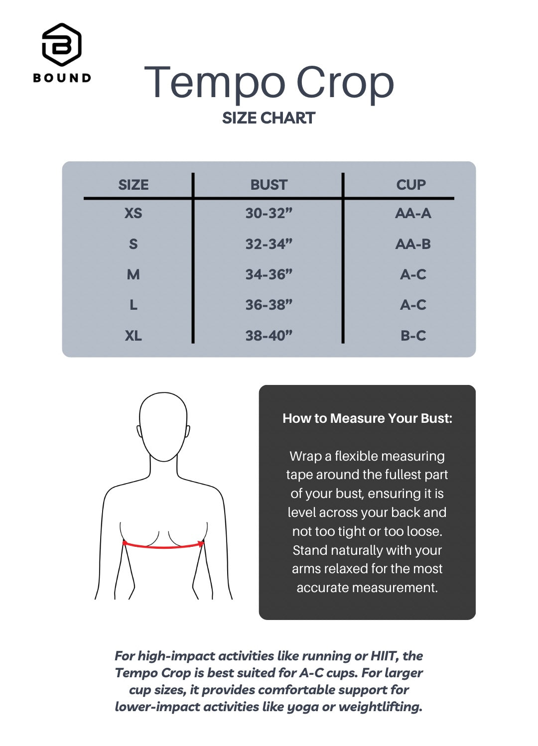The Tempo Crop - Best Running Sports Bra with Phone Pocket