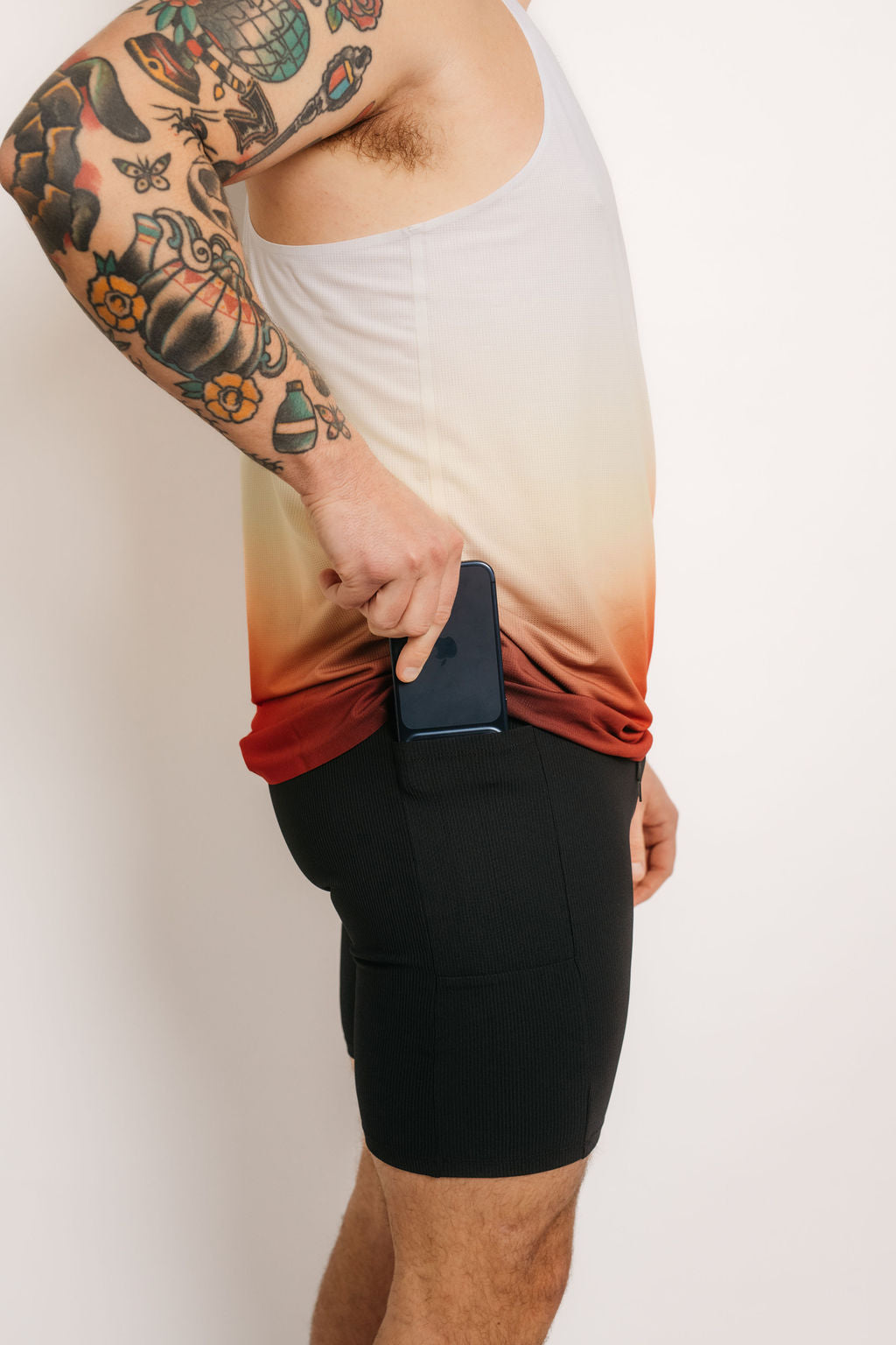 Men’s Ribbed Half Tights