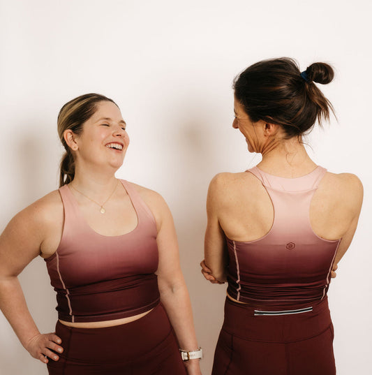 The Tempo Crop - Best Running Sports Bra with Phone Pocket