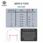 Men's tops size chart
