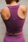 The Tempo Crop - Best Running Sports Bra with Phone Pocket